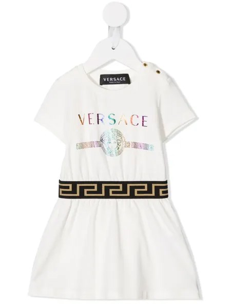 Versace Kids платье-футболка с принтом Medusa