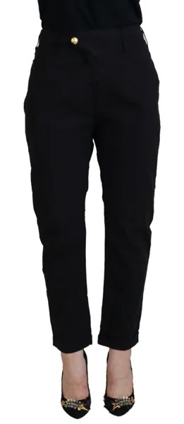 Брюки CYCLE Черные хлопковые мешковатые женские брюки с высокой талией. W28 220 долларов США