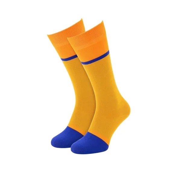 Носки Remember Kniestrümpfe Modell 10, цвет Gelb | Blau