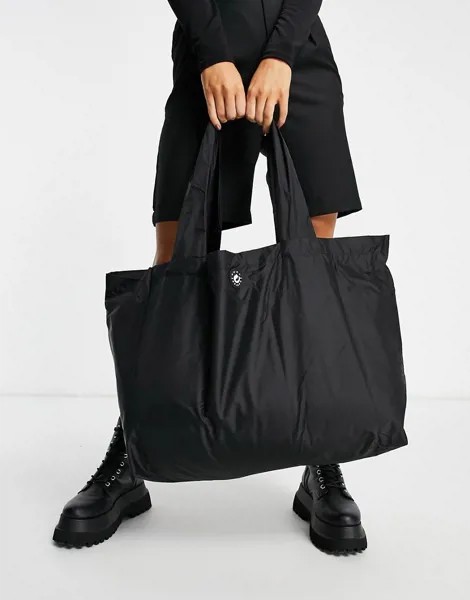 Черная сумка-шоппер из переработанного нейлона Kurt Geiger London-Черный