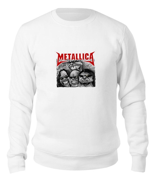 Свитшот унисекс Printio Metallica белый M