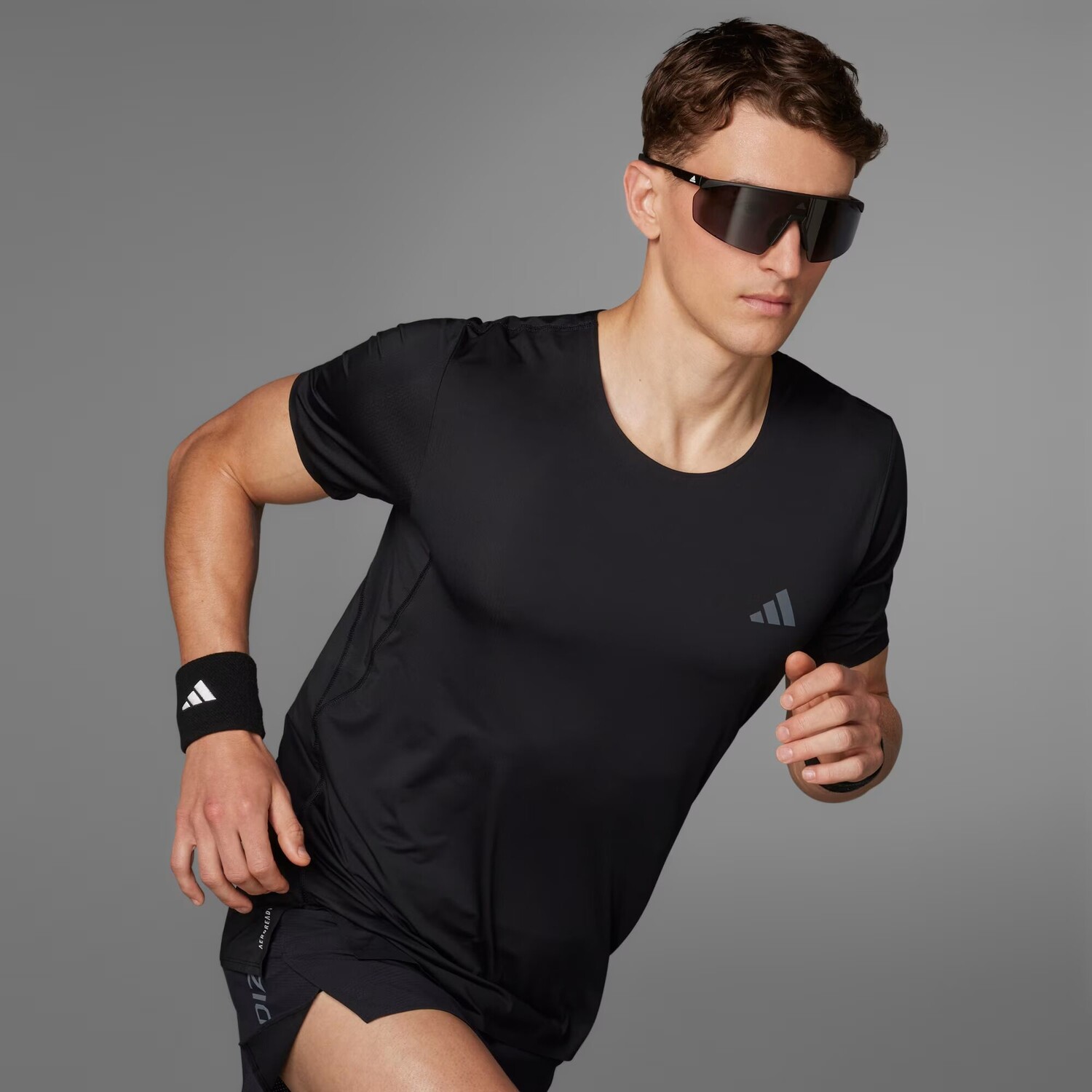 Футболка для бега Adizero Adidas, цвет Black