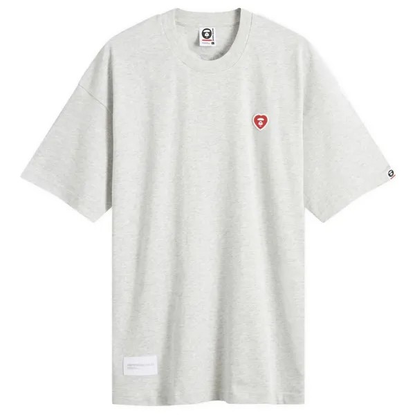 Футболка Aape Heart Logo T-Shirt, цвет Heather White