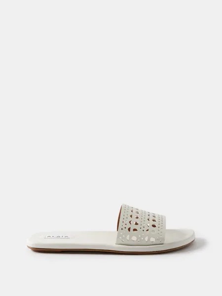 Босоножки vienne из перфорированной кожи ALAÏA, белый