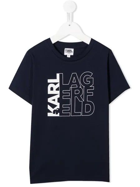 Karl Lagerfeld Kids футболка с логотипом