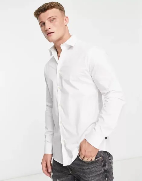 Белая классическая рубашка с длинными рукавами French Connection
