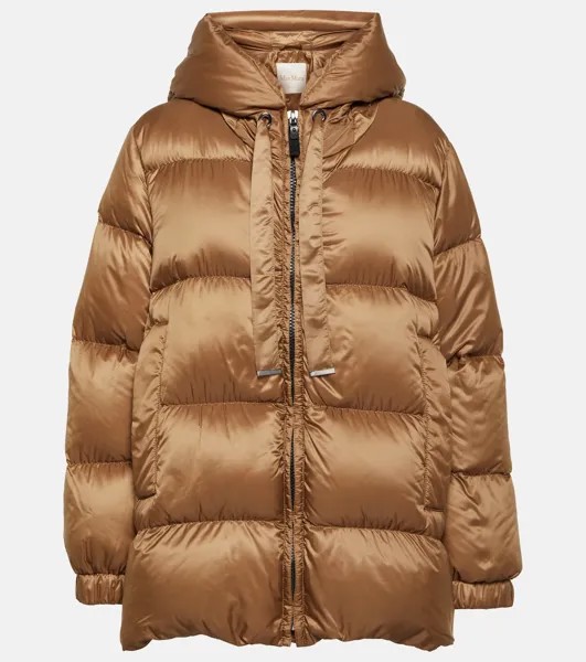 Пуховик the cube seia Max Mara, коричневый