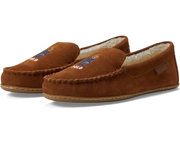 Шлепанцы Polo Ralph Lauren Collins Bear Moccasin Slipper, цвет Snuff