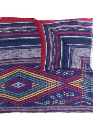 ETRO кашемировый шарф с геометричным принтом