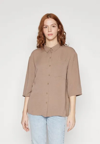 Рубашка JDYDIVYA 3/4 LOOSE SHIRT JDY, коричневый