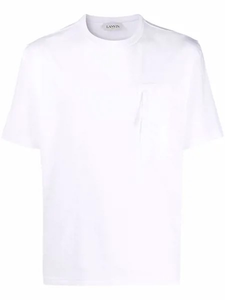 LANVIN футболка с карманом на молнии
