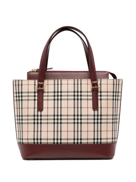 Burberry Pre-Owned сумка-тоут в клетку House Check