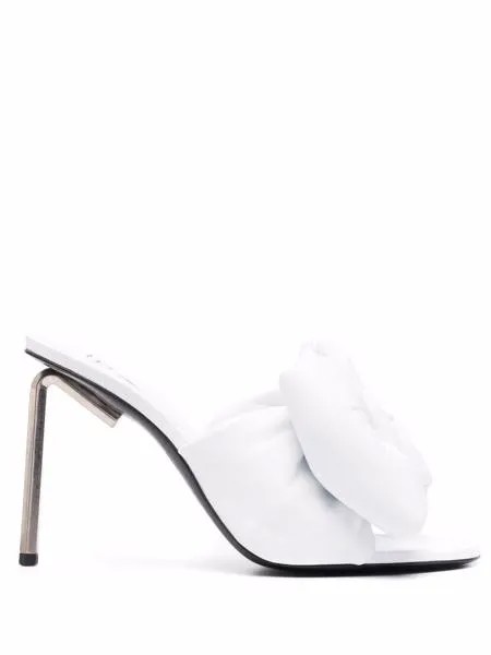 Off-White Allen Bow metal heel mules