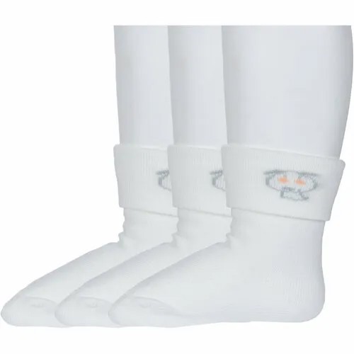 Носки RuSocks 3 пары, размер 12-14, белый