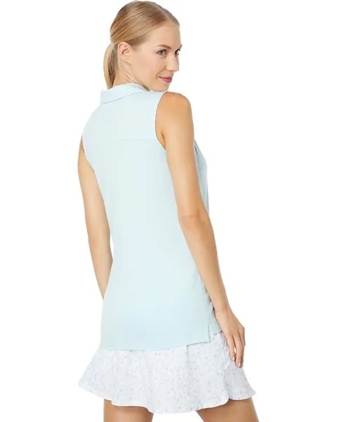 Поло Puma Cloudspun Coast Sleeveless Polo, цвет Light Aqua Heather