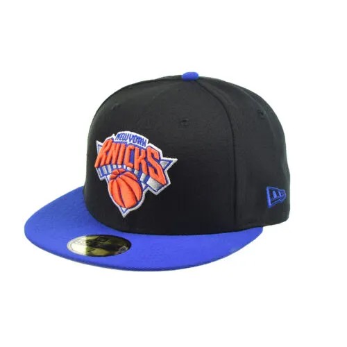Мужская кепка New Era New York Knicks 2Tone 59Fifty Черно-синяя