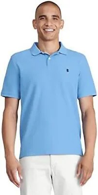 Мужская рубашка поло с короткими рукавами IZOD Classic Fit Advantage Performance, синяя