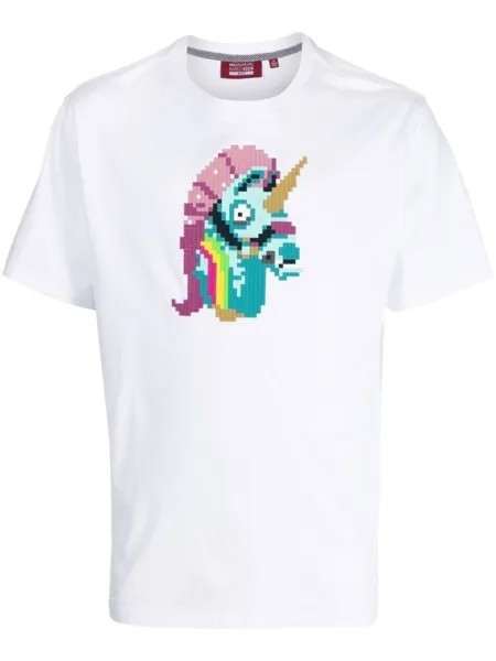 Футболка Unicorn Mostly Heard Rarely Seen 8-Bit, белый