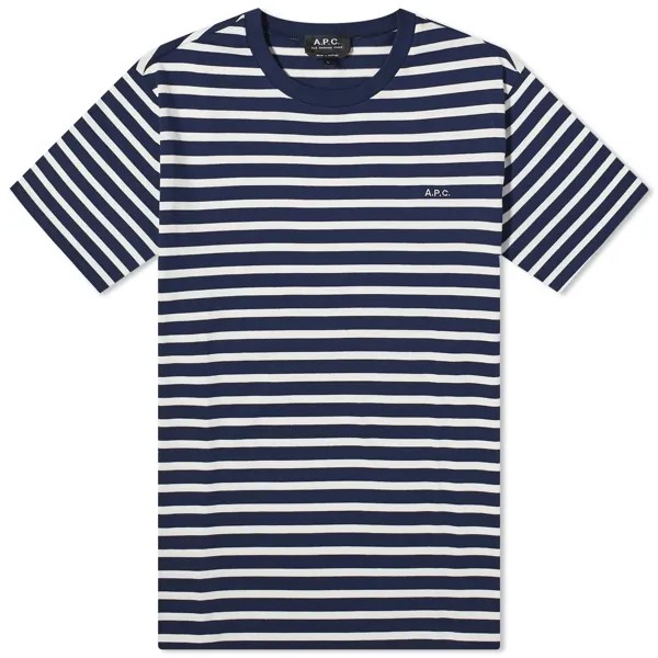 Футболка A.P.C. Emilien Stripe, цвет Dark Navy & White