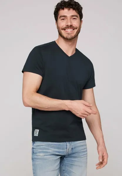 Футболка базовая V-NECK Camp David, цвет blue navy