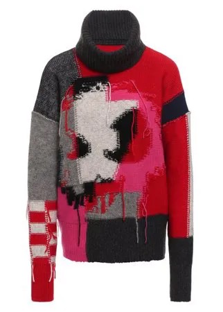 Свитер из смеси шерсти и хлопка McQ Swallow