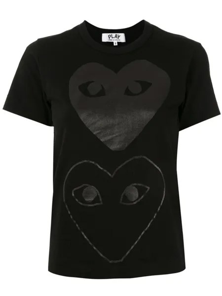 Comme Des Garçons Play футболка с логотипом, черный