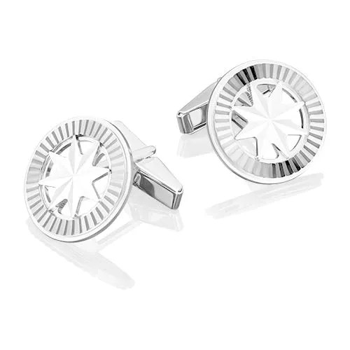 PLATINA jewelry Запонки из белого золота без камней 10-0055-00-000-1120-22