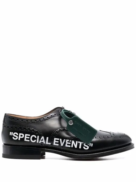 Church's броги Burwood из коллаборации с Off-White, черный