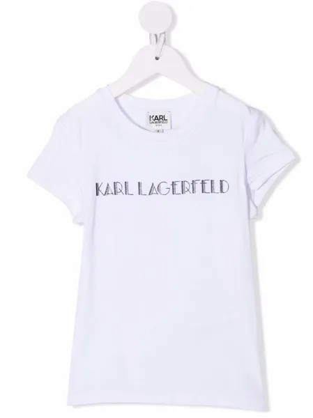 Karl Lagerfeld Kids футболка с логотипом