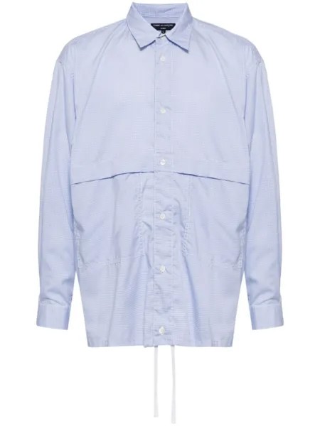 Comme des Garçons Homme клетчатая рубашка с карманом, синий