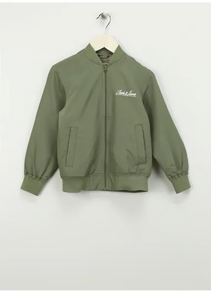 Зеленая куртка для мальчика JJOLIVER BOMBER JNR Jack & Jones, зеленый