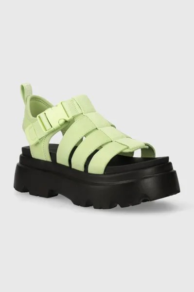 Кожаные сандалии UGG Cora Ugg, зеленый