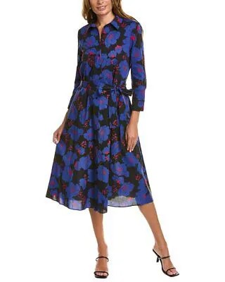 Платье-рубашка Carolina Herrera женское синее 4
