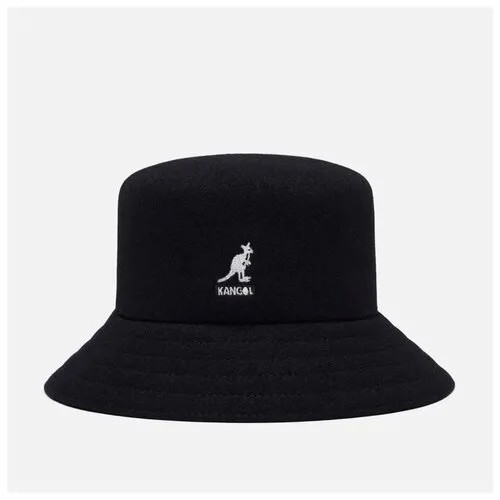 Панама KANGOL, шерсть, утепленная, размер L, черный