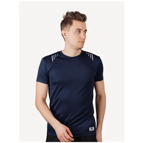 Мужская спортивная футболка Nordski Run (48/M, темно-синий)