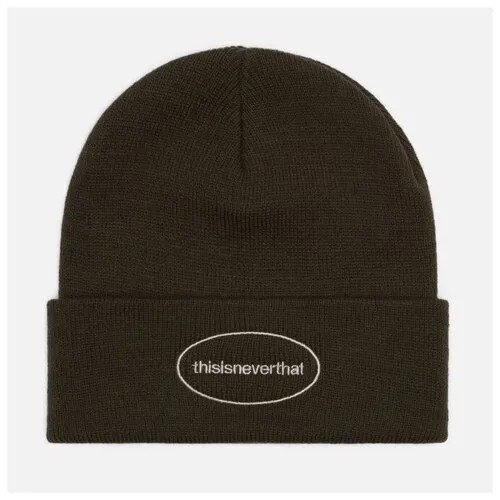 Шапка thisisneverthat E/T-Logo Beanie серый , Размер ONE SIZE