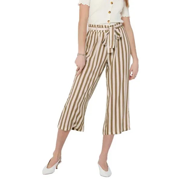 Брюки Only Astrid Culotte Woven, бежевый