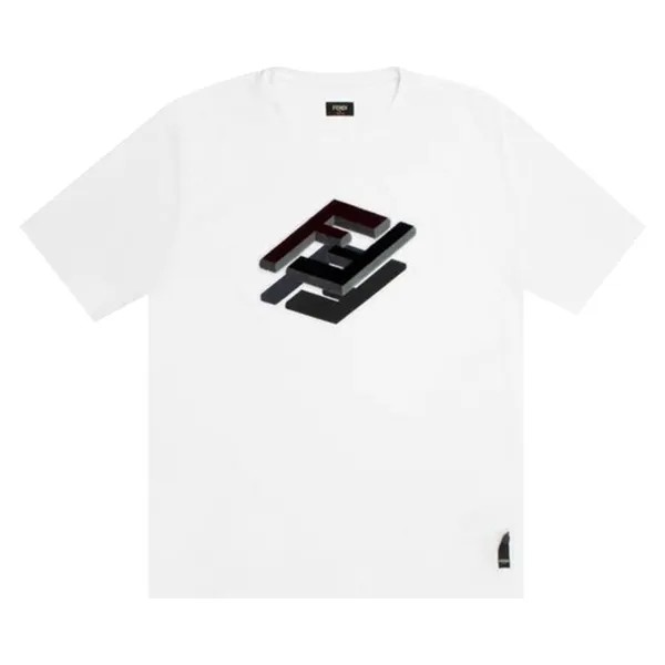 Футболка Fendi FF T-Shirt 'White', белый