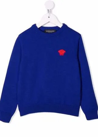 Versace Kids джемпер с нашивкой Medusa