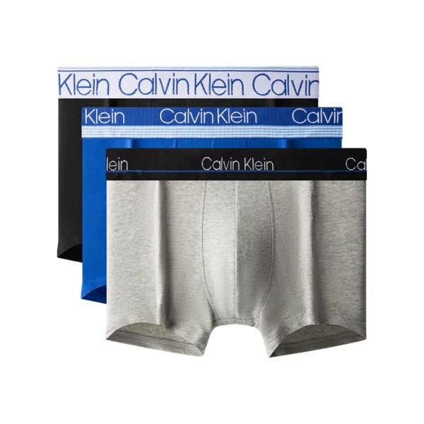 Трусы-боксеры мужские Calvin Klein, черный / синий / серый