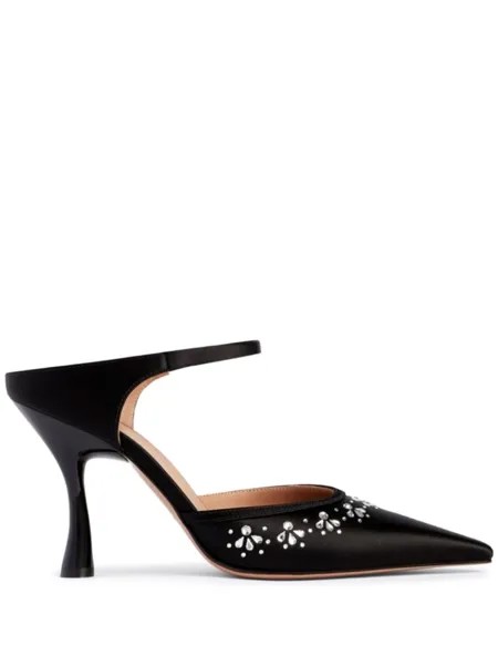 Туфли Cassie 90 с кристаллами Malone Souliers, черный