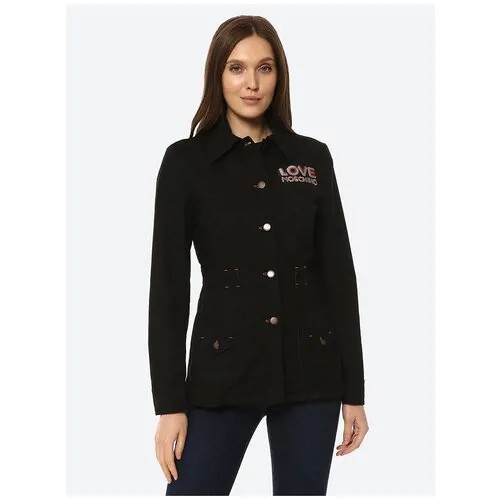 Куртка для женщин, LOVE MOSCHINO, модель: WI81701S3778C74, цвет: чёрный, размер: 40