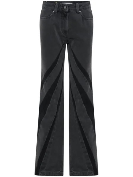 Джинсы bootcut Darted Dion Lee, черный