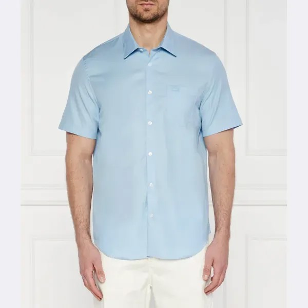 Рубашка стандартного кроя Lacoste, синий