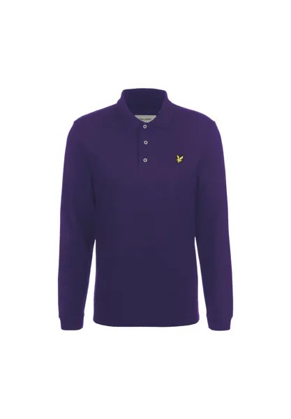 Рубашка поло с длинным рукавом для мужчин Lyle & Scott, темно-синий