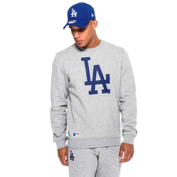 Толстовка New Era LA Dodgers Crew Neck, серый