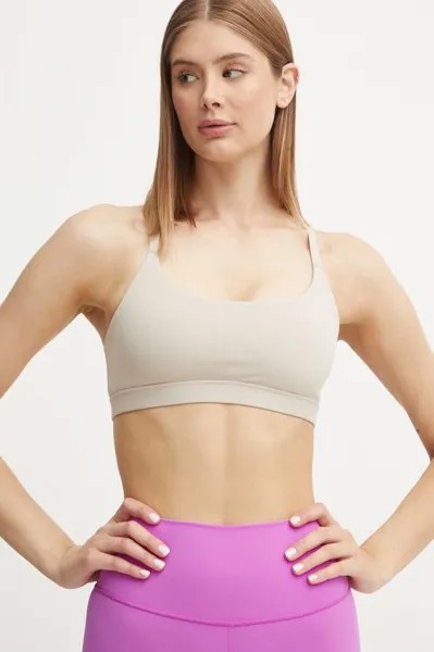 Бюстгальтер для йоги All Me adidas Performance, бежевый