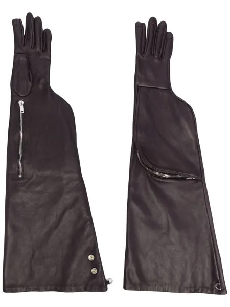 Rick Owens длинные перчатки с карманами