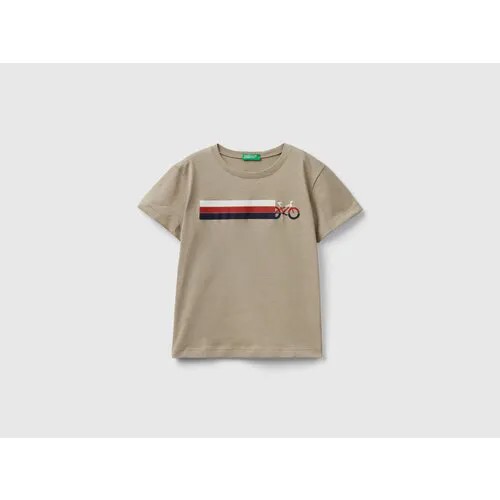 Футболка UNITED COLORS OF BENETTON, размер XX, хаки, зеленый