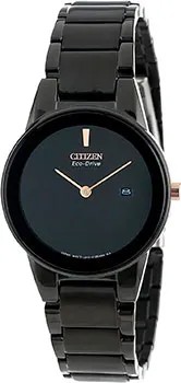 Японские наручные  женские часы Citizen GA1055-57F. Коллекция Eco-Drive